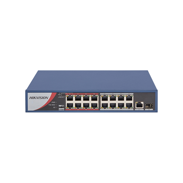 DS-3E0318P-E-M-16-Port-Fast-Ethernet-Unmanaged-POE-Switch-Up-to-