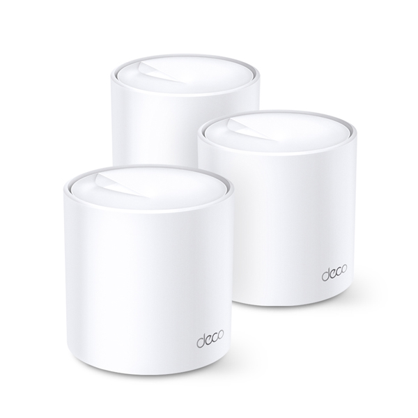 Deco X60(3-pack) AX3000-Whole Home-Mesh Gigabit-Wi-Fi-6 System, Qualcomm-1-GHz Quad-core CPU