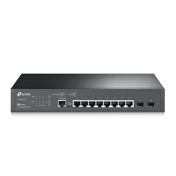 TP-Link-TL-SG3210-JetStream 8-Port Gigabit L2+ Managed Switch wi