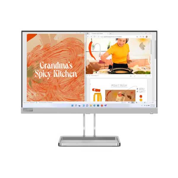 LENOVO L22i-40 21.5 Inch IPS FHD Boarderless-HDMI-VGA-SPEAKER-CLOUD GRAY 1920x1080 75Hz-4ms