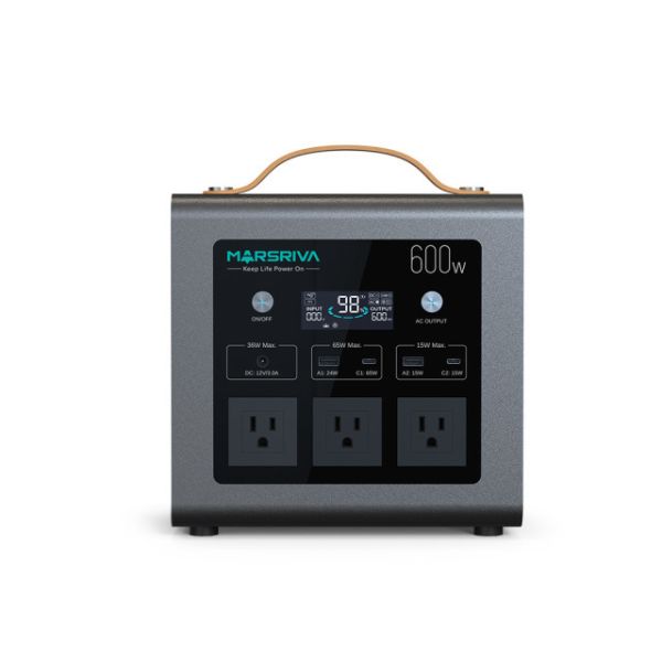 Marsriva MP6 Plus Portable Power Station (600W/512Wh) | Pure Sine Wave, LiFePO4, 4000+ Cycle Life, Built-in UPS Copy - Image 4