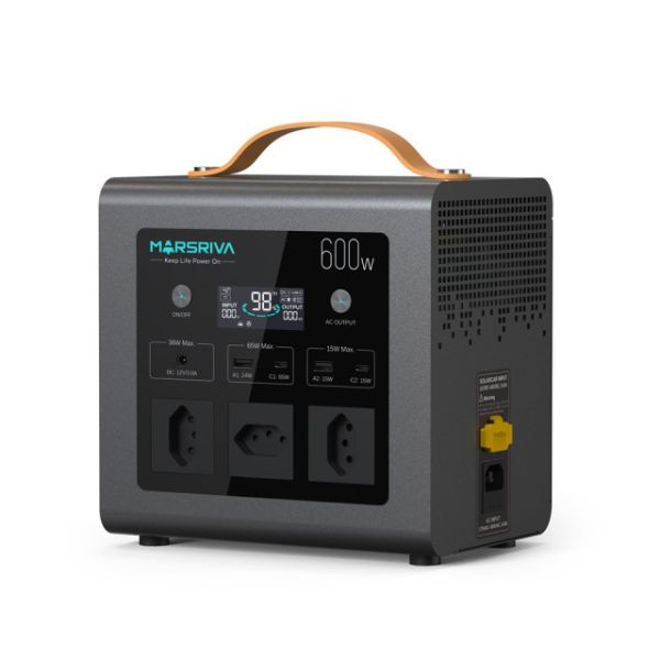 Marsriva MP6 Plus Portable Power Station (600W/512Wh) | Pure Sine Wave, LiFePO4, 4000+ Cycle Life, Built-in UPS Copy - Image 8