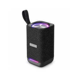Digital X Pulse One portable Bluetooth speaker with RGB lighting and carrying strap – angled view
