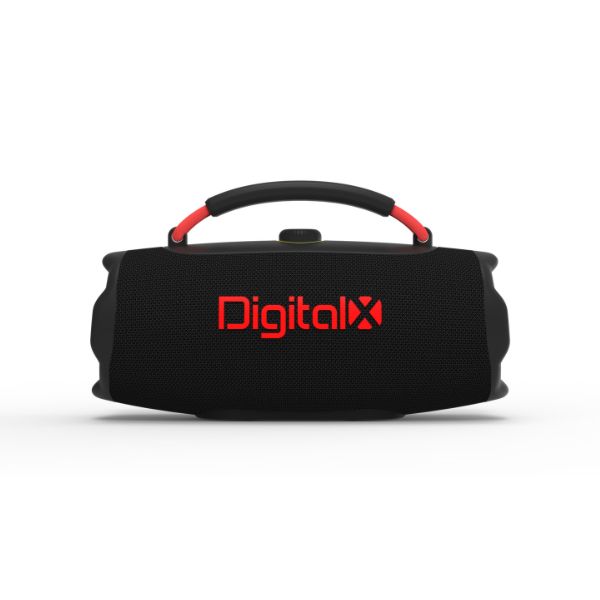 Digital X Pulse Pro portable Bluetooth speaker with carrying handle – front view
