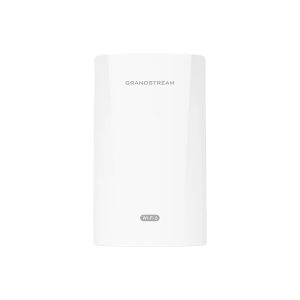 Front view of the Grandstream GWN7302 wireless access point showing its white enclosure and Wi-Fi 6 marking