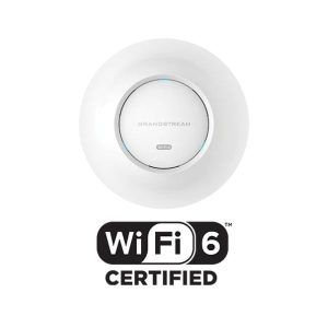 Grandstream GWN7664 Wi-Fi 6 wireless access point with Wi-Fi 6 Certified branding on a white background